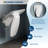  Adjustable Height Collapsible Wall Mounted Shower Chair – Heavy Duty, Non-Slip, 550 lbs Capacity, Backrest