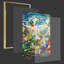 Feuille et forme géométrique - reproduction de cadre photo sur toile 2 pièces-1909620050-1909620049