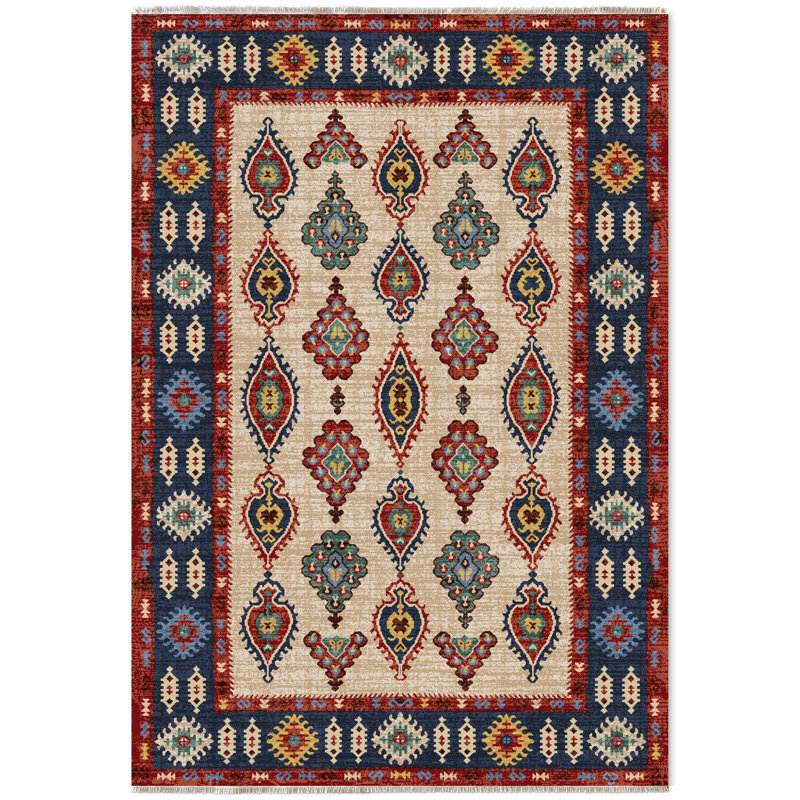 Tapis Zyir avec envers antidérapant, Tapis de couloir 4 pi x 8 pi 11 po