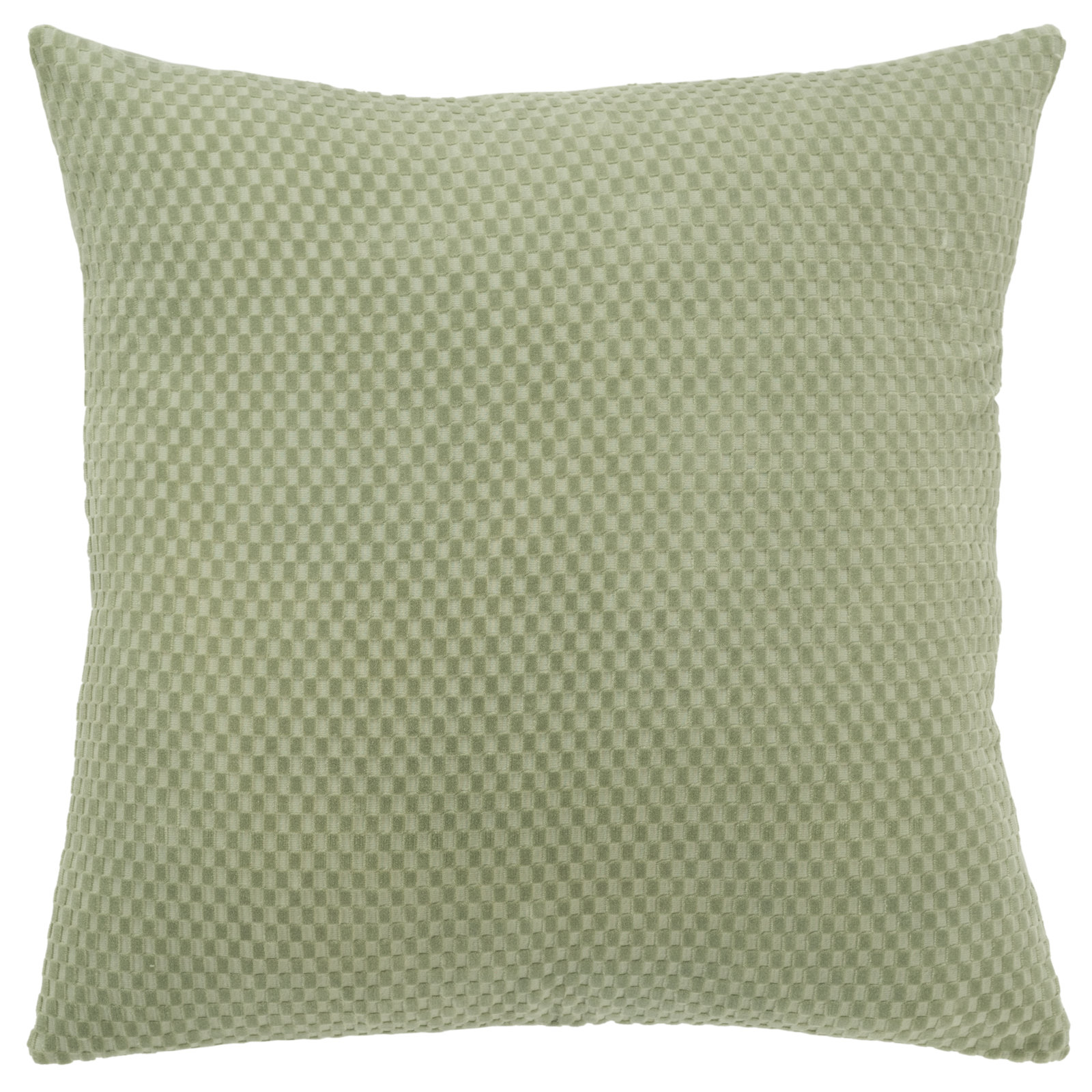 Zoya Textured Cotton Throw Pillow, Green