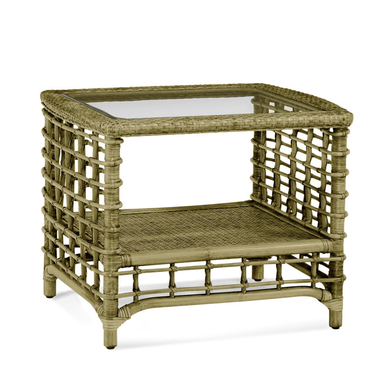 Luca End Table, Brass
