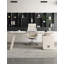 Bureau en pierre frittée clair de luxe avec tiroirs-1404950376