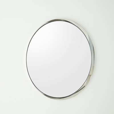 Hudson Round Framed Wall Mirror