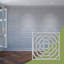 Panneaux muraux décoratifs en acrylique Edinburg, grand, l 23 3/8 po x H 23 3/8 po x T 1/8 po, gris-1882587496-1882587505