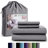 Luxury 4 Piece Solid Sheets Soft Rayon From Bamboo Blend Bedding Sheet Set-277409638-277409636