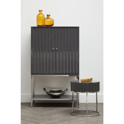 Dornhof Stainless Steel Rectangle Accent Chest