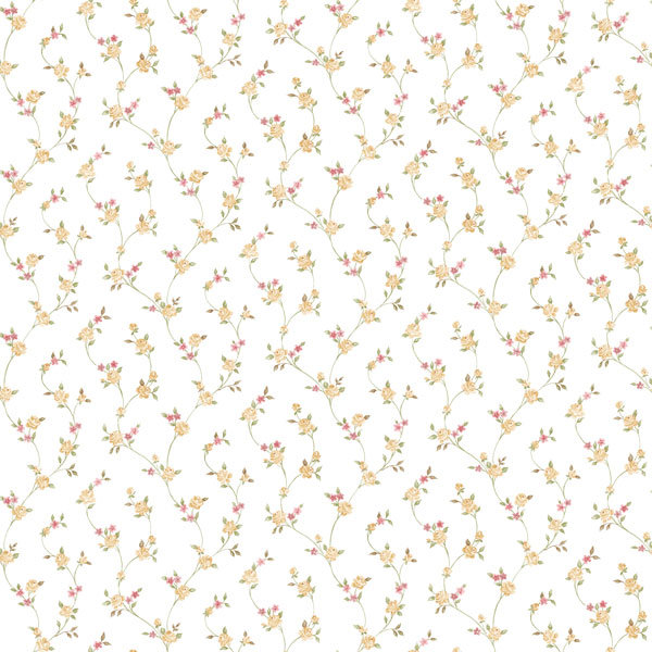 Walthill Country Cottage Petite Floral Trail 10m x 53cm Wallpaper Roll