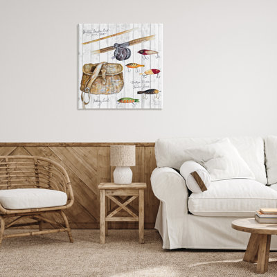 Art mural sur toile pêche par Janice Gaynor