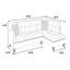 Ensemble de canapé modulaire 2 pièces Living Canapé et méridienne Raf-1189892202