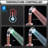 Rain Handheld Shower Head 1.8 GPM GPM with Temperature-based LED