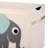 3 Sprouts  - Toy Chest Storage Box for Kids Playroom, Elephant