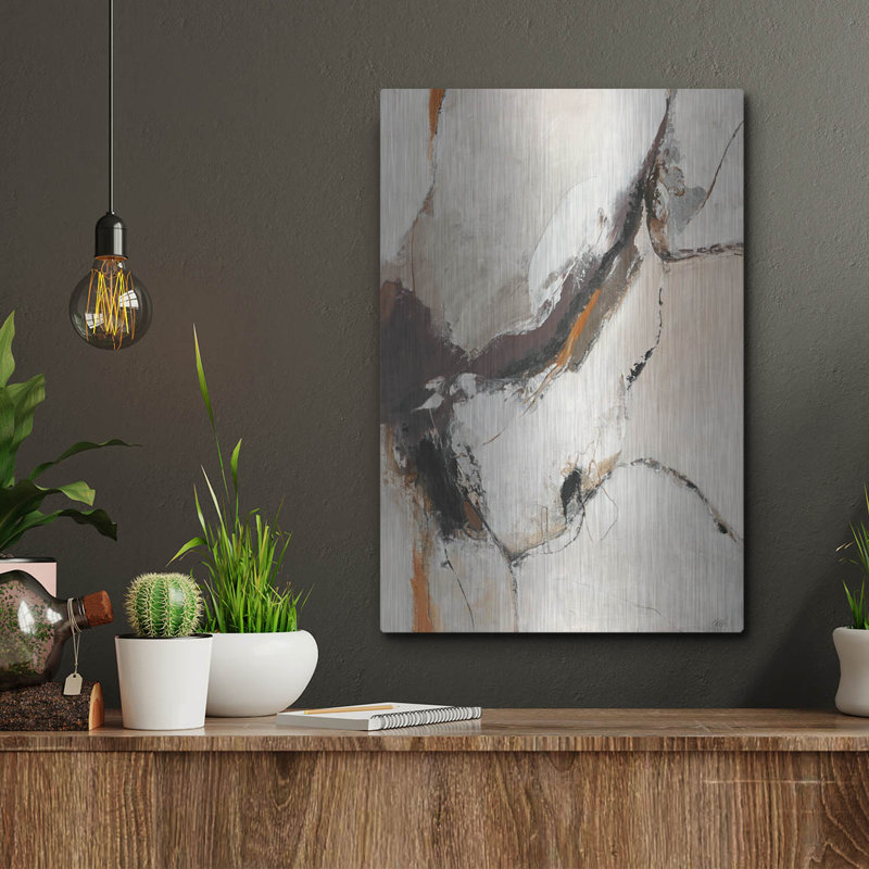  «White Way» par Design Fabrikken, art mural en métal, H 16 po x l 12 po