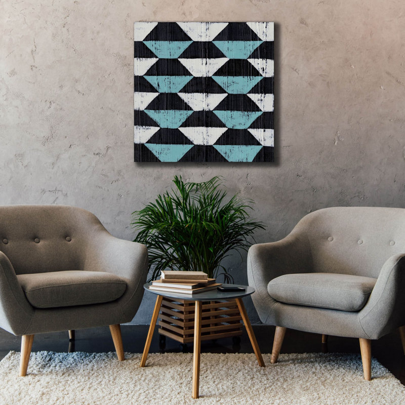  «Over Under 7» par Chariklia Zarris, art mural sur toile, 37 po x 37 po