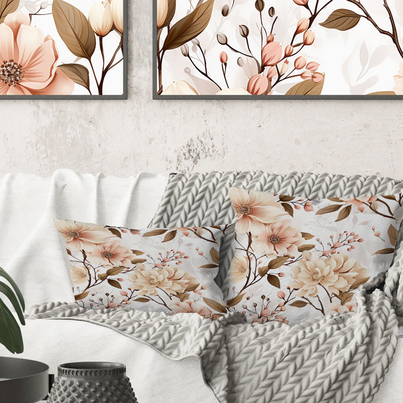 Coussin Antique Garden I - Plants, H 18 po x l 18 po