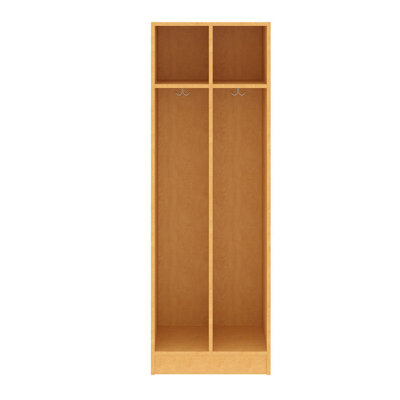 Double Wide Two Compartment Classroom Cabinet Locker