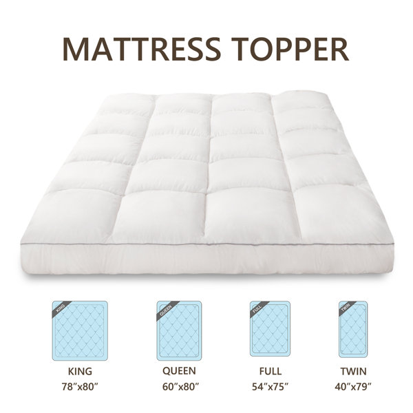 Queen Rose 4'' Down Alternative Mattress Topper & Reviews