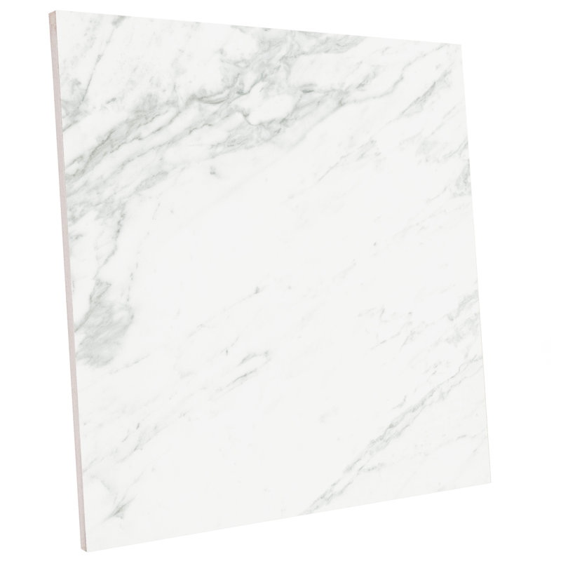 Carreau de porcelaine pour plancher et mur 11-3 / 4 po x 11-3 / 4 po Reve, Blanc / Gris
