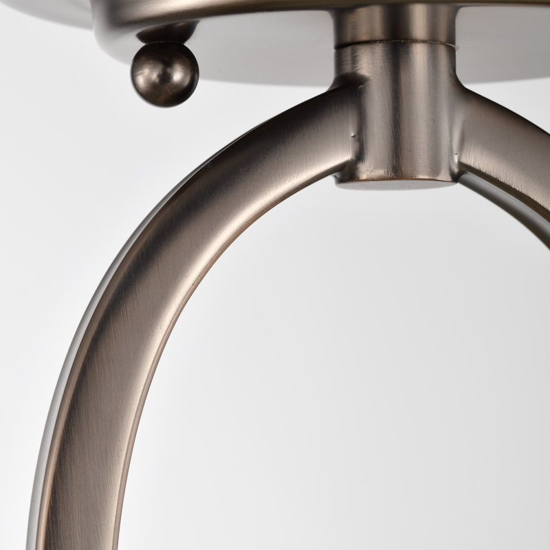 Washington Mews Fabric Semi Flush Mount, Hazel Bronze, Khaki