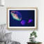 Neon Jellyfish in Abstract - Framed Print-55727962-55727963