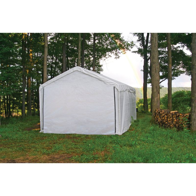Ensemble d'abri pour auvent pour l 10 pi Supermax X 20 pi (Cadre et pavillon vendus séparément), Blanc