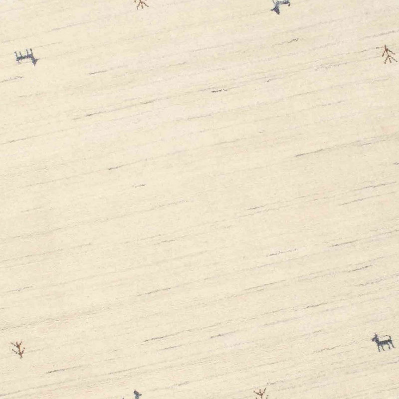 Surface beige contemporaine tapis Gline, Carré 3 pi