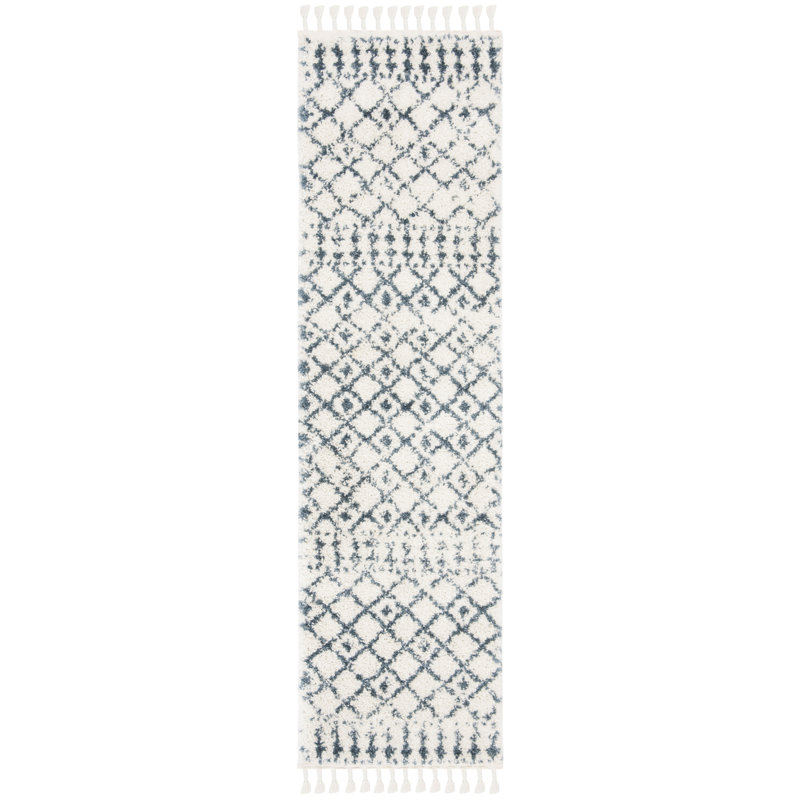 Tapis à poils longs Triplett, Tapis de couloir 2 pi 2 po x 6 pi