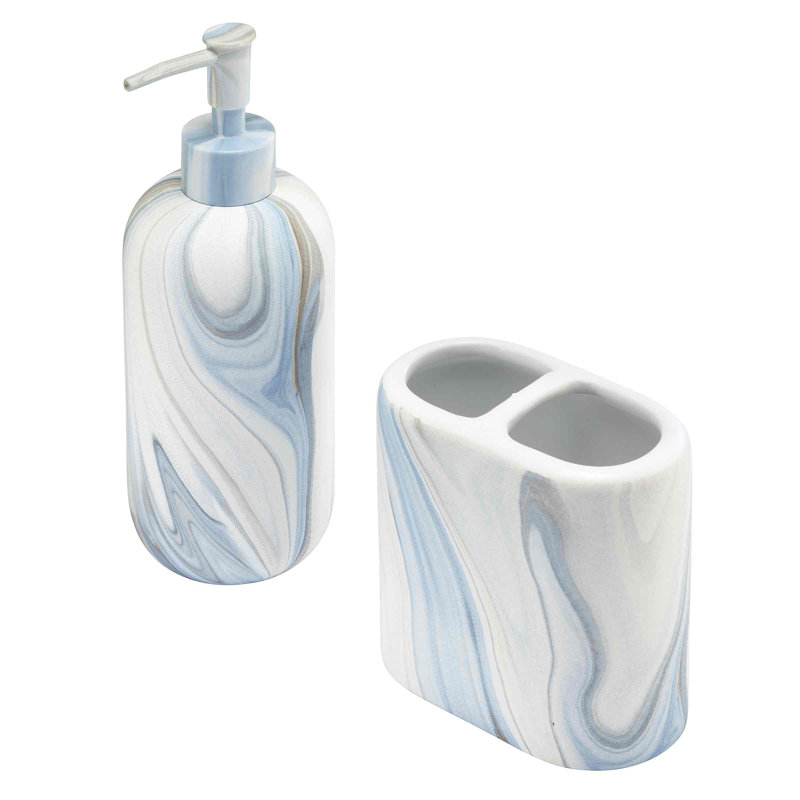 Waves Bath 2 Pc Accessory Set