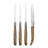 Au Nain Laguiole Steak Knives with Ash Wood Handles, 4-Piece Set 