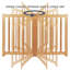 Barrière autoportante pliable pour chien en bois massif, 6 panneaux d'une hauteur de 24 pouces-88357168-90636805