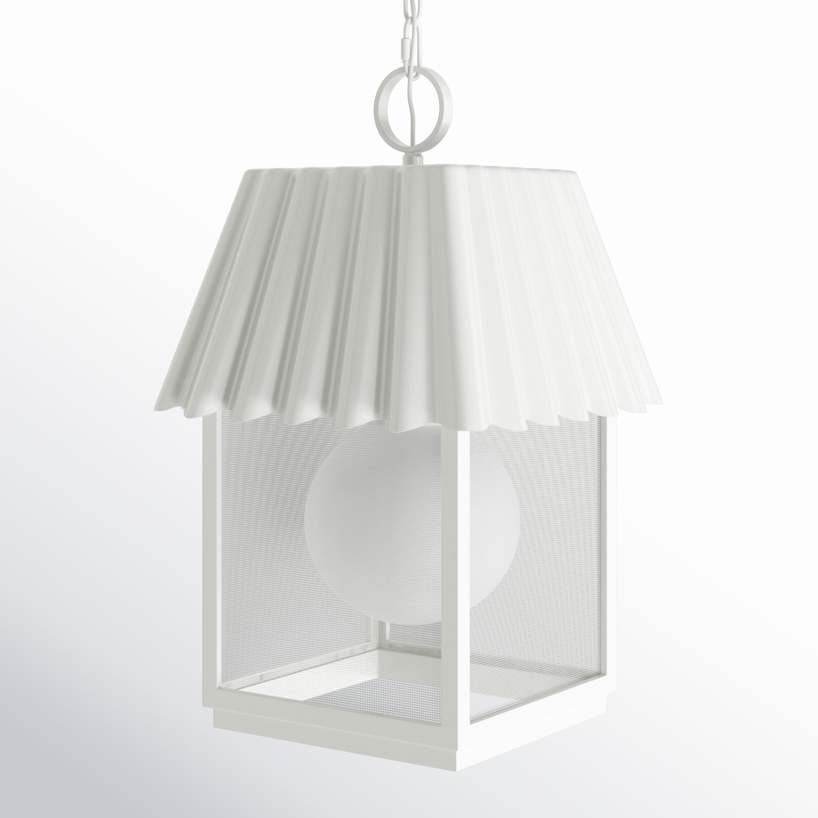Godin Outdoor Hanging Lantern, Shelter White