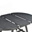 Ensemble de table de salle à manger 5 pièces en bois à rallonge ronde avec 4 chaises, ensemble de table de salle à manger pour 4 personnes (gris)
