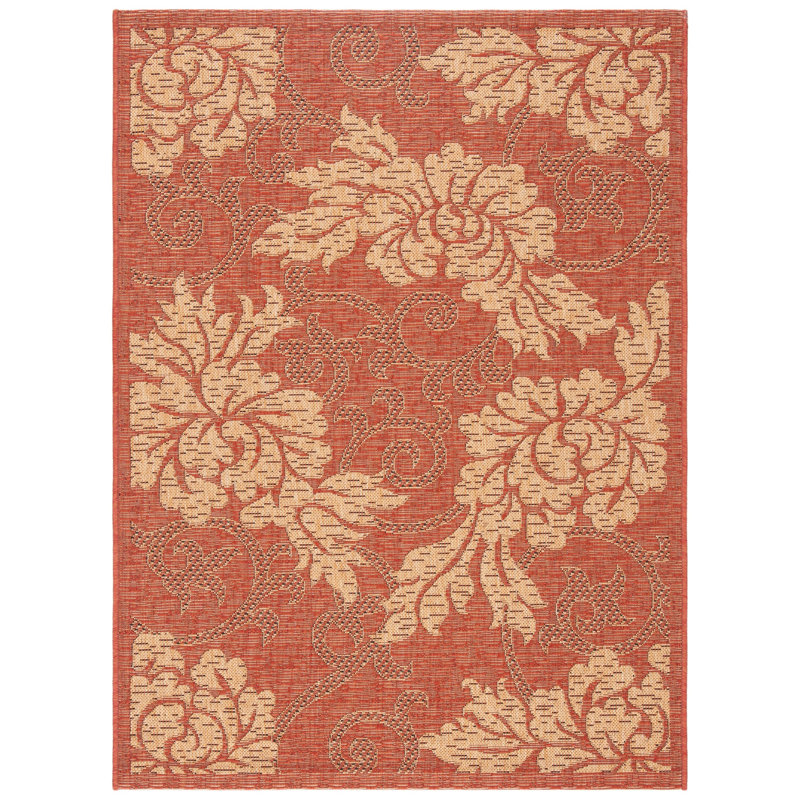 Marpain Performance Floral Indoor/Outdoor Area Rug, Rectangle 2'7" x 5'