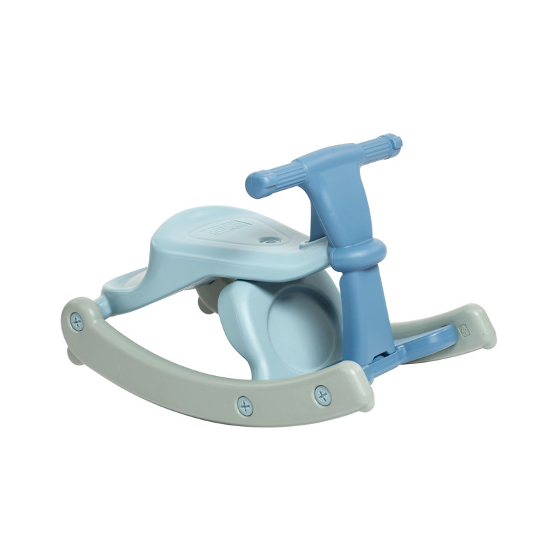 ECR4Kids Sit-N-Rock Plastic Toddler Chair and Rocking Horse, Flexible Seating