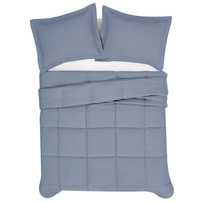 London Fog Garment Wash Solid Comforter Set