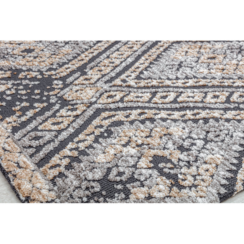 Tapis gris anthracite Gianna, Rectangle 2 pi x 3 pi