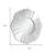 33" Clear Abstract Unframed Accent Mirror