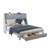 Genevi Storage Upholstered Bed with Built In USB Port-1422476221