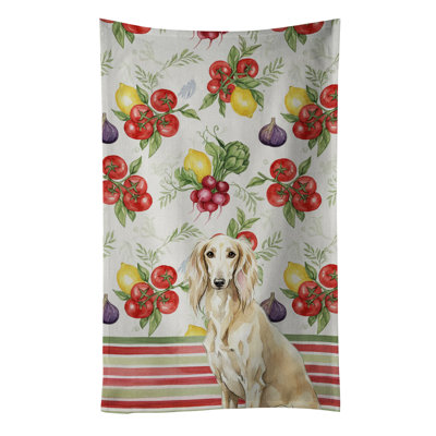 Serviette de cuisine crème Saluki