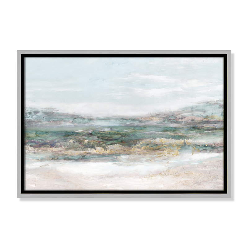 Lori Dazzling by Matina Theodosiou - Painting Print on Canvas, Silver Framed Canvas, No Mat, 13.5" H x 19.5" W x 2" D