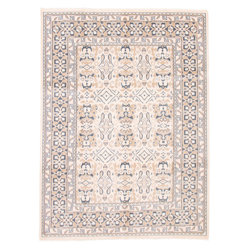 One-of-a-Kind Rectangle 9'1" X 12'1" New Age Wool Area Rug in Gray