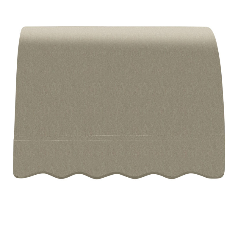 Awntech Savannah Acrylic Fabric Fixed Awning, Burlap Sack, 31" H x 52.5" W x 24" D