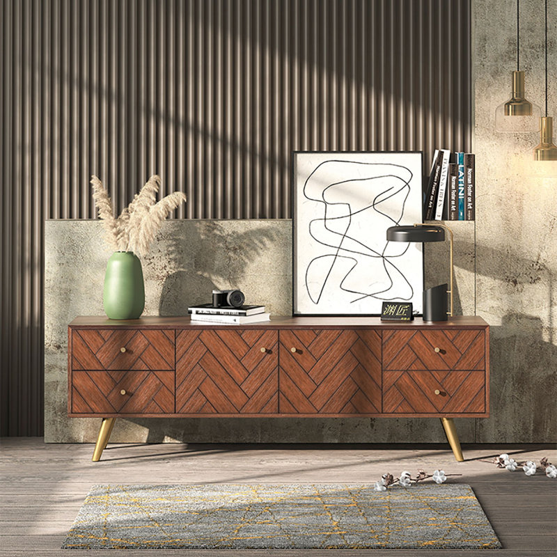 Meuble télé moderne, simple et léger de luxe, H 23,6 po x L 70,9 po x l 15,7 po