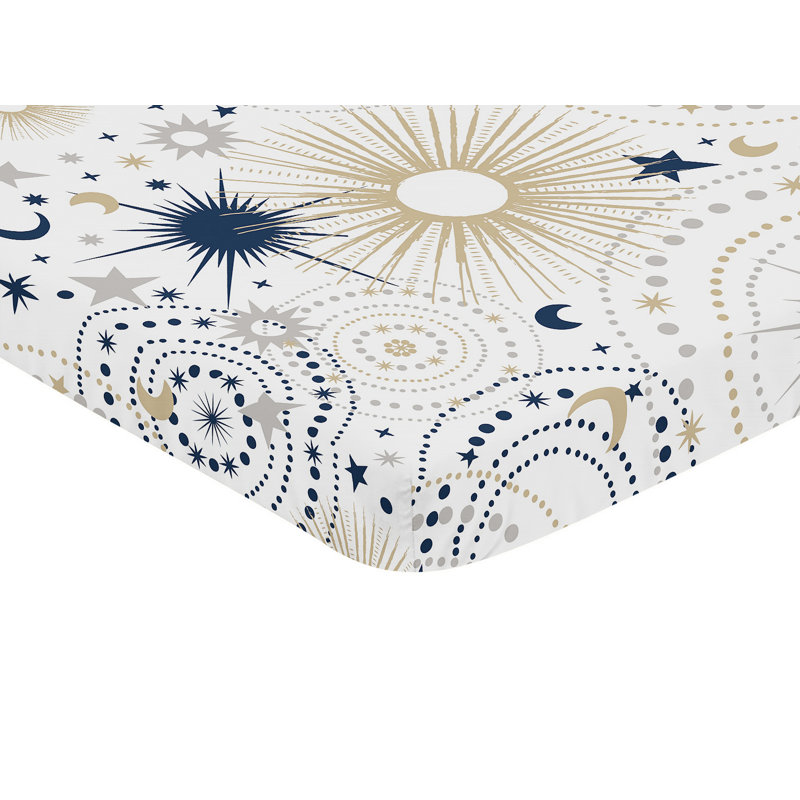 Celestial Mini Fitted Crib Sheet