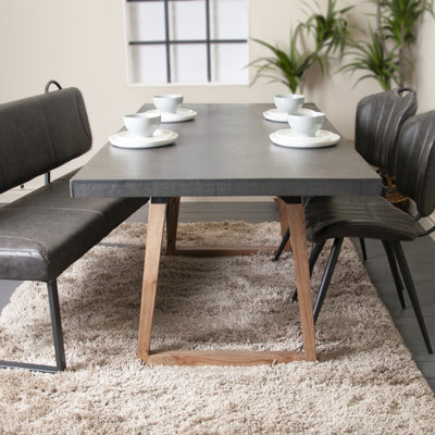 Minerville Solid Wood Base Dining Table
