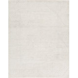Hand-Knotted High-Quality Ivory and Ivory Area Rug
