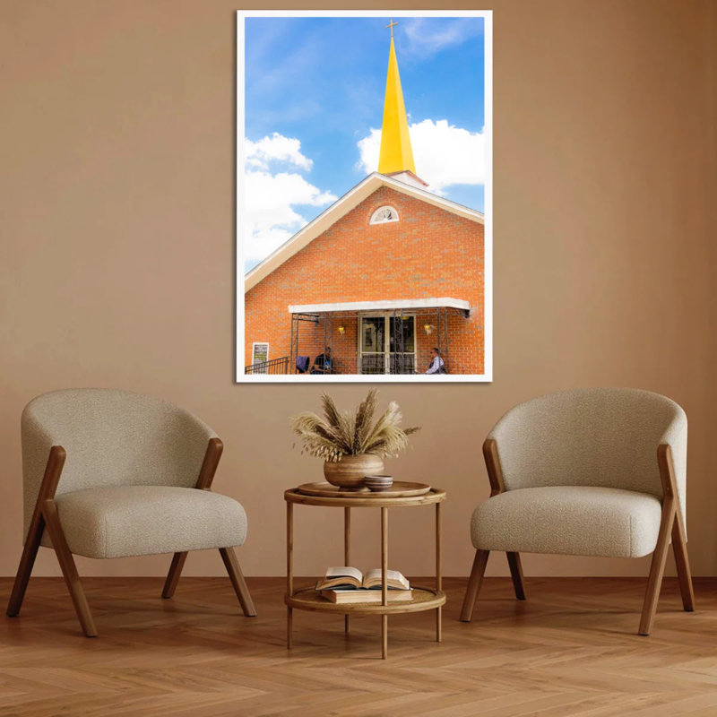 Good Good Black Art "Sunday Light", art mural par Sydney A. Foster | 2020 Series Golden Steeple, Southern Sky, impression de façade lumineuse