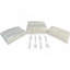 Fourchette en polypropylène blanc très lourd, 10 manchons de 100 fourchettes (1000 / Cs)-125912946