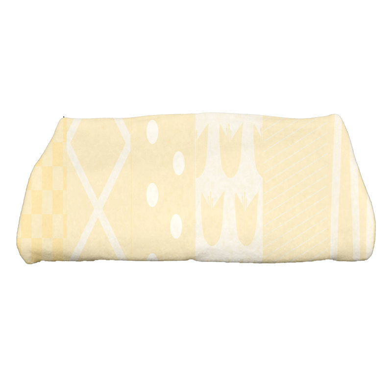 Serviette de bain en microfibre Josefa, Jaune
