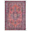 Tapis oriental rose à motif tissé rétro-482106107