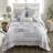Coussin en coton lavande rose